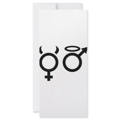 angel and devil icon customized rack card by TomaniacLines
