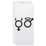 angel and devil icon customized rack card