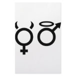 angel and devil icon customized stationery