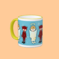 Angel and Devil Mug mugs