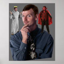 Angel and Devil on my Shoulders Posters