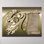 Angel and Joy to the World Scroll Print