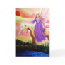 Angel and Unicorn Greeting Card