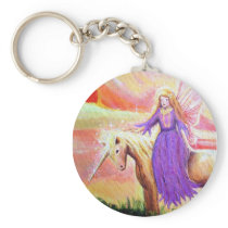 Angel and Unicorn keychains