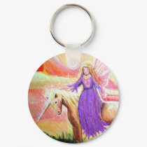 Angel and Unicorn keychains