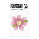 Angel Antics · Flower · Pink postage