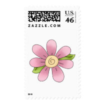 Angel Antics · Flower · Pink postage