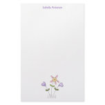 Angel Antics · Flowerhearts Purple Stationery Paper