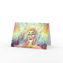 Angel Art Christmas Card