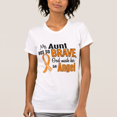 Angel Aunt Leukemia Tee Shirts