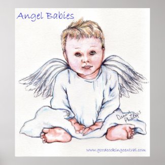 Angel Babies Poster print