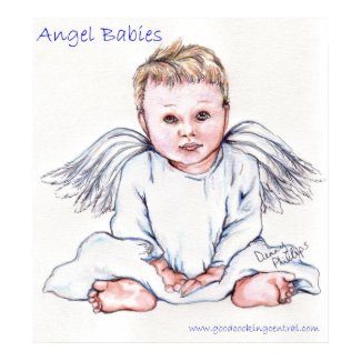 Angel Babies Poster print