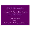Angel Baby Baptism business cards