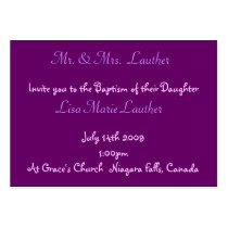Angel Baby Baptism business cards