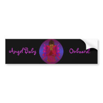 "Angel Baby Onboard" Bumper Sticker -Customizable