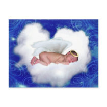 Angel Baby, Sleeping on a Cloud postcards by beverlytazangel Angel Baby, Sleeping on a Cloud postcards
