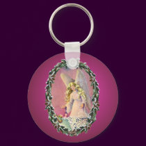 ANGEL, BABY & WREATH by SHARON SHARPE keychains by sharonsharpe ANGEL, BABY & WREATH by SHARON SHARPE keychains