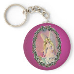 ANGEL, BABY & WREATH by SHARON SHARPE Key Chains