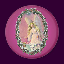 ANGEL, BABY & WREATH by SHARON SHARPE magnets