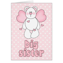 Angel Bear Big Sister Cards