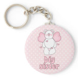 Angel Bear Big Sister Keychain