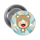 Angel Bear Botón