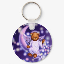 Angel Bear Keychain by elenaind Angel Bear Keychain