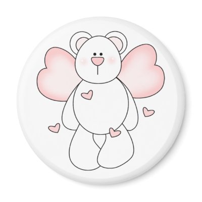 Angel Bear Magnet by girl_stuff