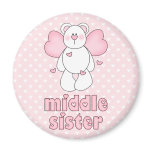 Angel Bear Middle Sister Fridge Magnet