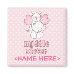 Angel Bear Middle Sister Refrigerator Magnets
