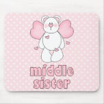 Angel Bear Middle Sister Mousepads