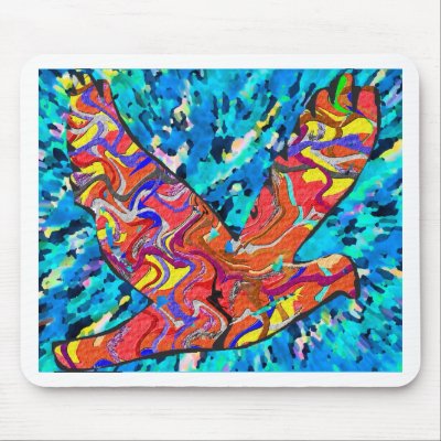 Angel Bird Mouse Mats by doonagiri