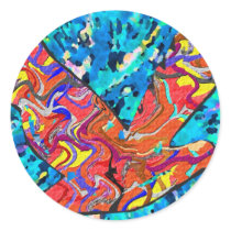 Angel Bird - Up above sky so high Round Stickers