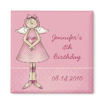 Angel · Birthday Invitation Magnet