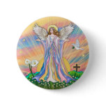 Angel Blessing Pinback Buttons