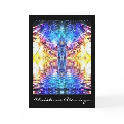 Angel blessing Christmas greetings card by MobileArt