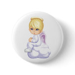 Angel Boy Button