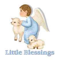 Angel Boy with Lambs t-shirts by Spice Angel Boy with Lambs t-shirts