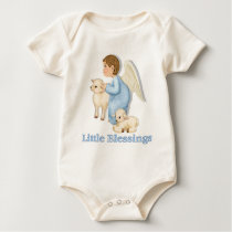 Angel Boy with Lambs t-shirts by Spice Angel Boy with Lambs t-shirts