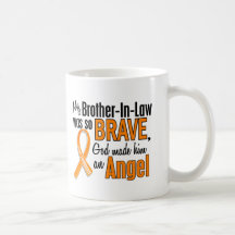 Angel Brother-In-Law Leukemia Mugs