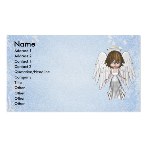 Angel Business Card (front side)