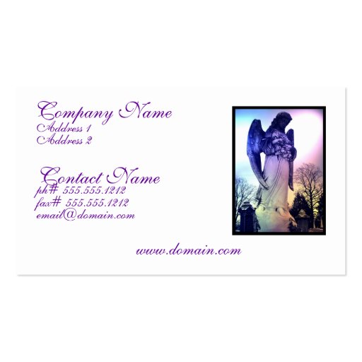 Angel Business Card (front side)