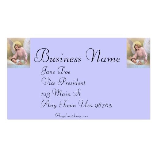Angel Business Card (back side)