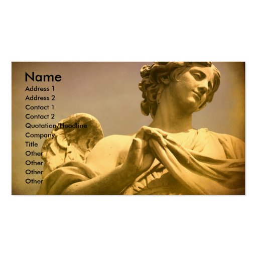Angel Business Card Template (front side)