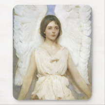 Angel by Abbott Thayer, Vintage Victorian Fine Art Mouse Pads