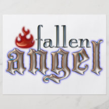 Ángel caido tarjetas informativas