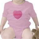 Angel candy heart t-shirt by holiday_tshirts Angel candy heart t-shirt