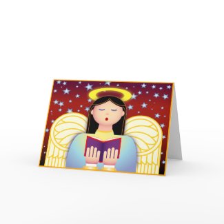 Angel Caroler card