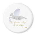 Angel Cat Light Gray Blue Roses Guardian Angel Kit magnets by animalacres Angel Cat Light Gray Blue Roses Guardian Angel Kit magnets