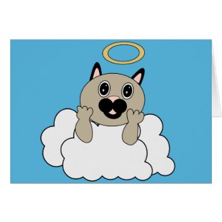 Angel Cat on Cloud